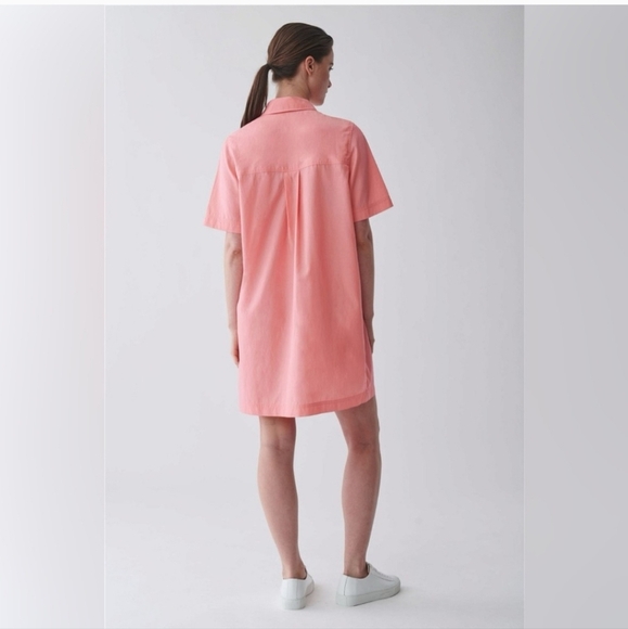 COS Zip Up Coral Shirt Dress Size 10 - Picture 2 of 6
